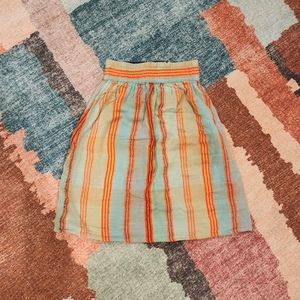 Ace & Jig girls rara skirt reversible Celedon 7y size 7